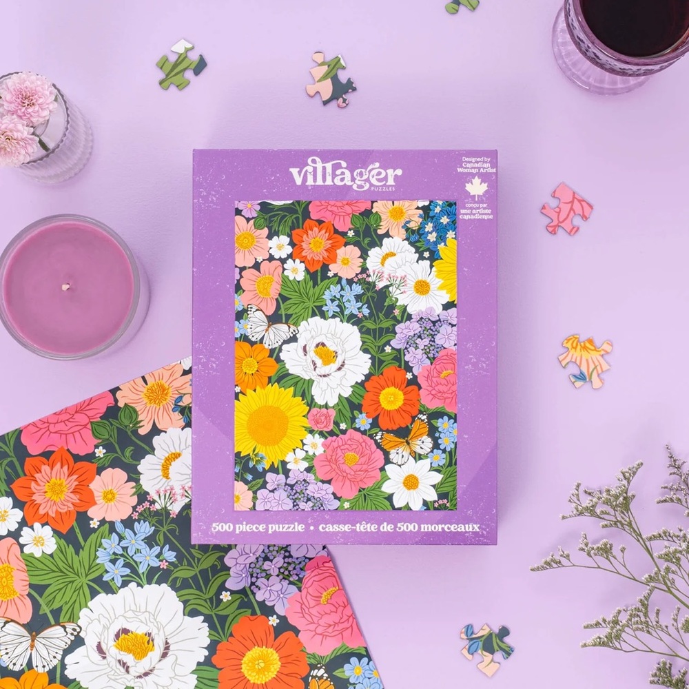 Villager Midnight Blooms 500 piece puzzle